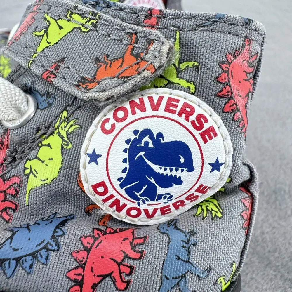 Converse Chuck Taylor Dinoverse Shoes Toddler Size 6 Dinosaur High Top 766202C‎